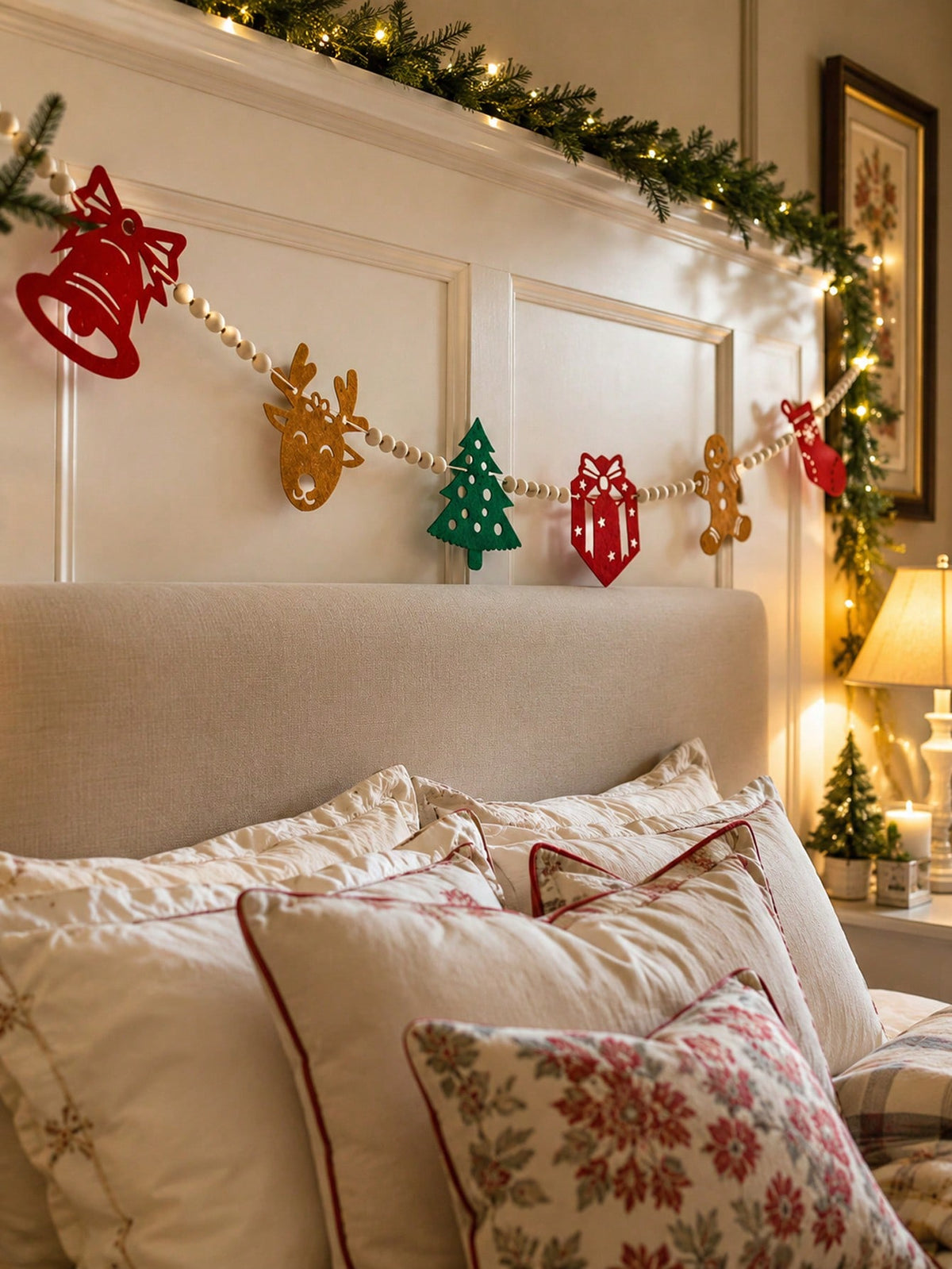 Christmas icons felt garland - photo 4