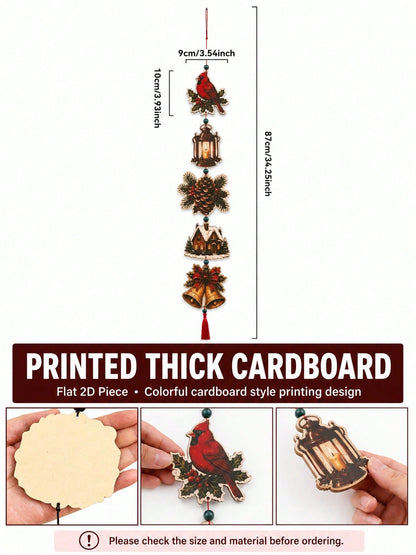 cardinal lantern Christmas hanging decor - photo 4