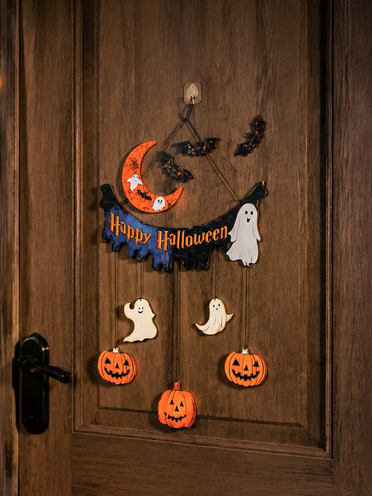 Halloween moon ghost door hanging set - photo 3