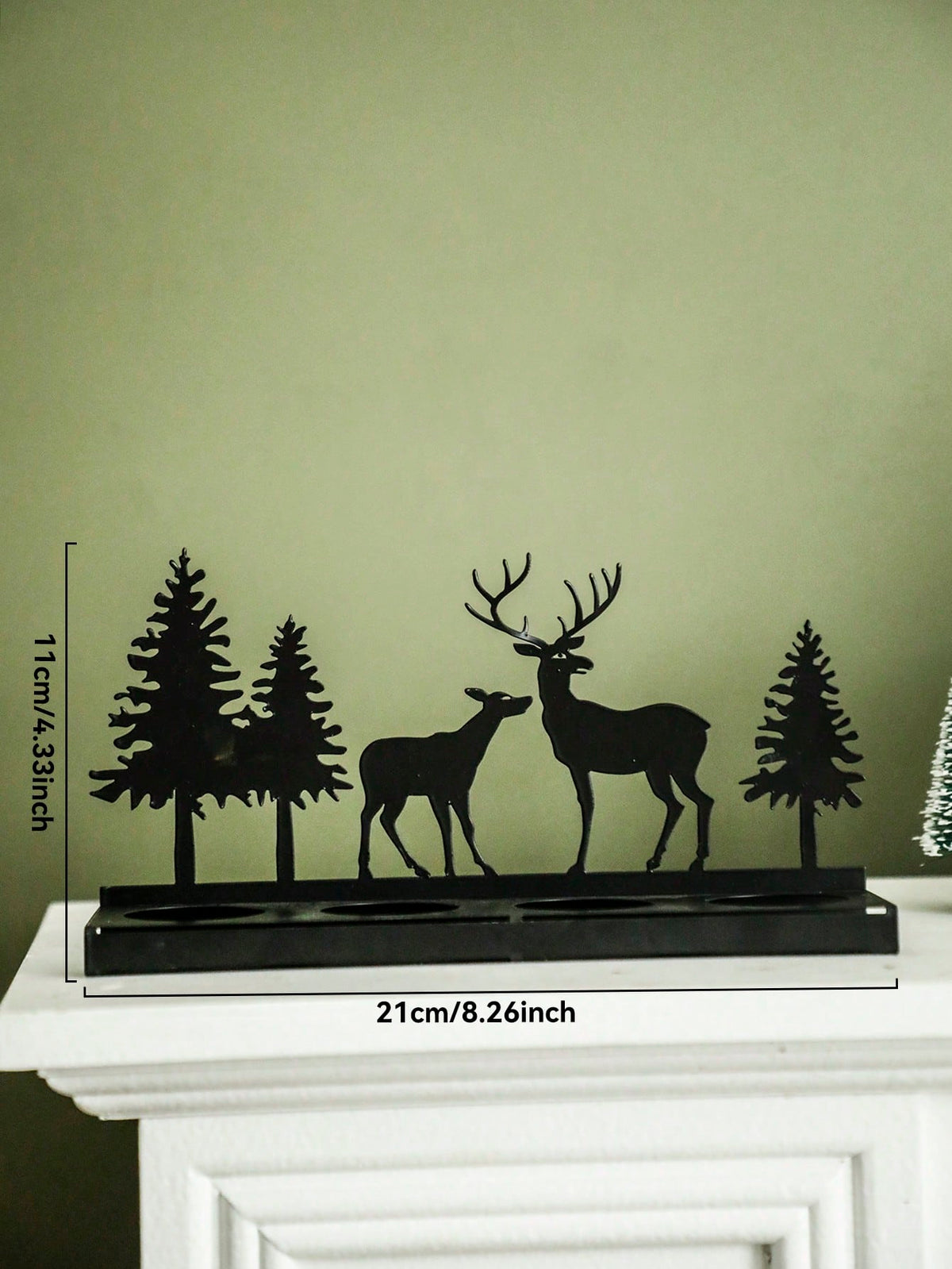deer silhouette tea light holder - photo 4