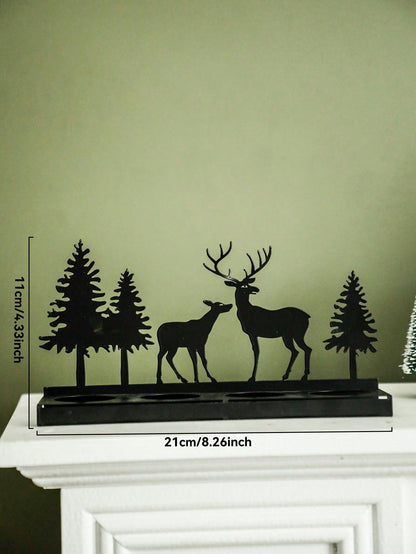 deer silhouette tea light holder - photo 4