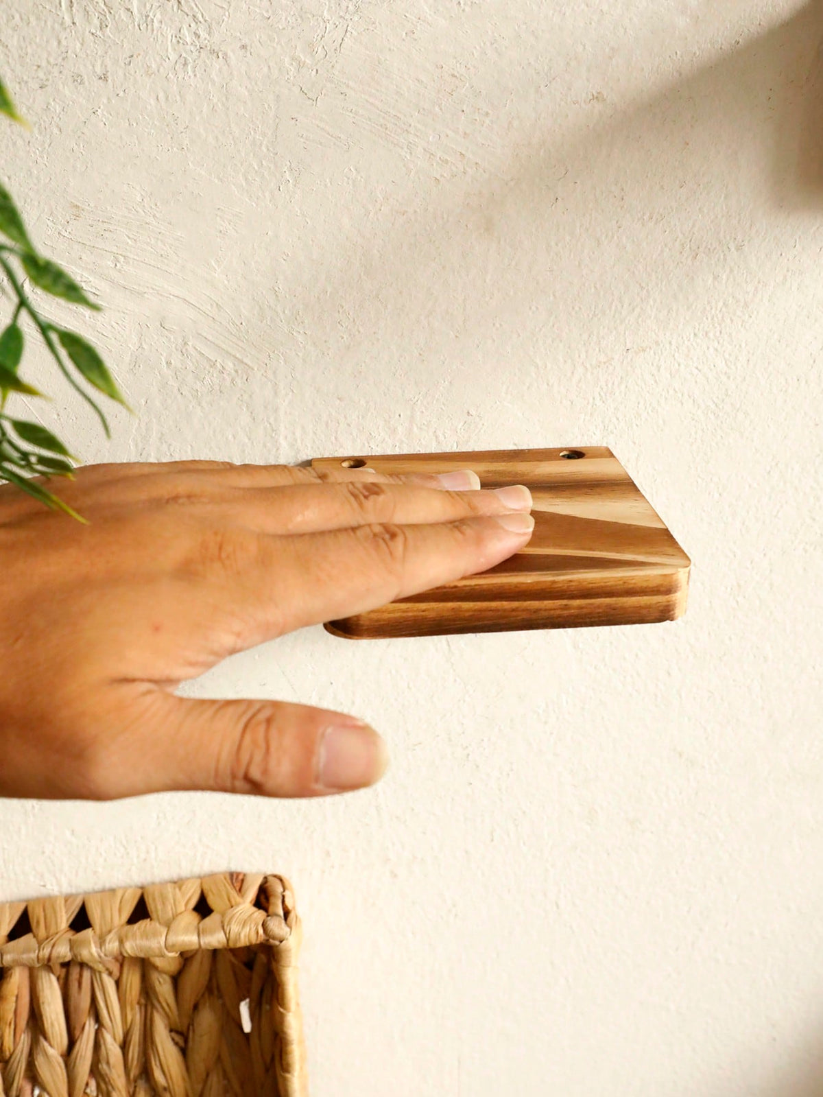 mini wood floating ledge shelf - photo 4