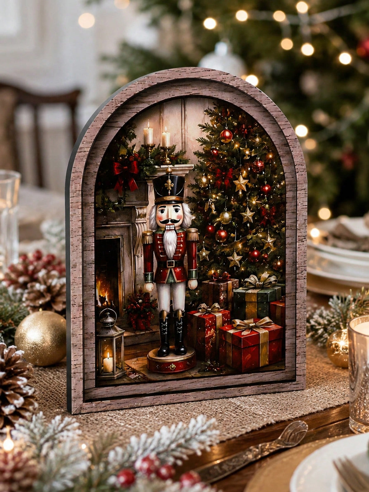 nutcracker Christmas arch tabletop sign - photo 4