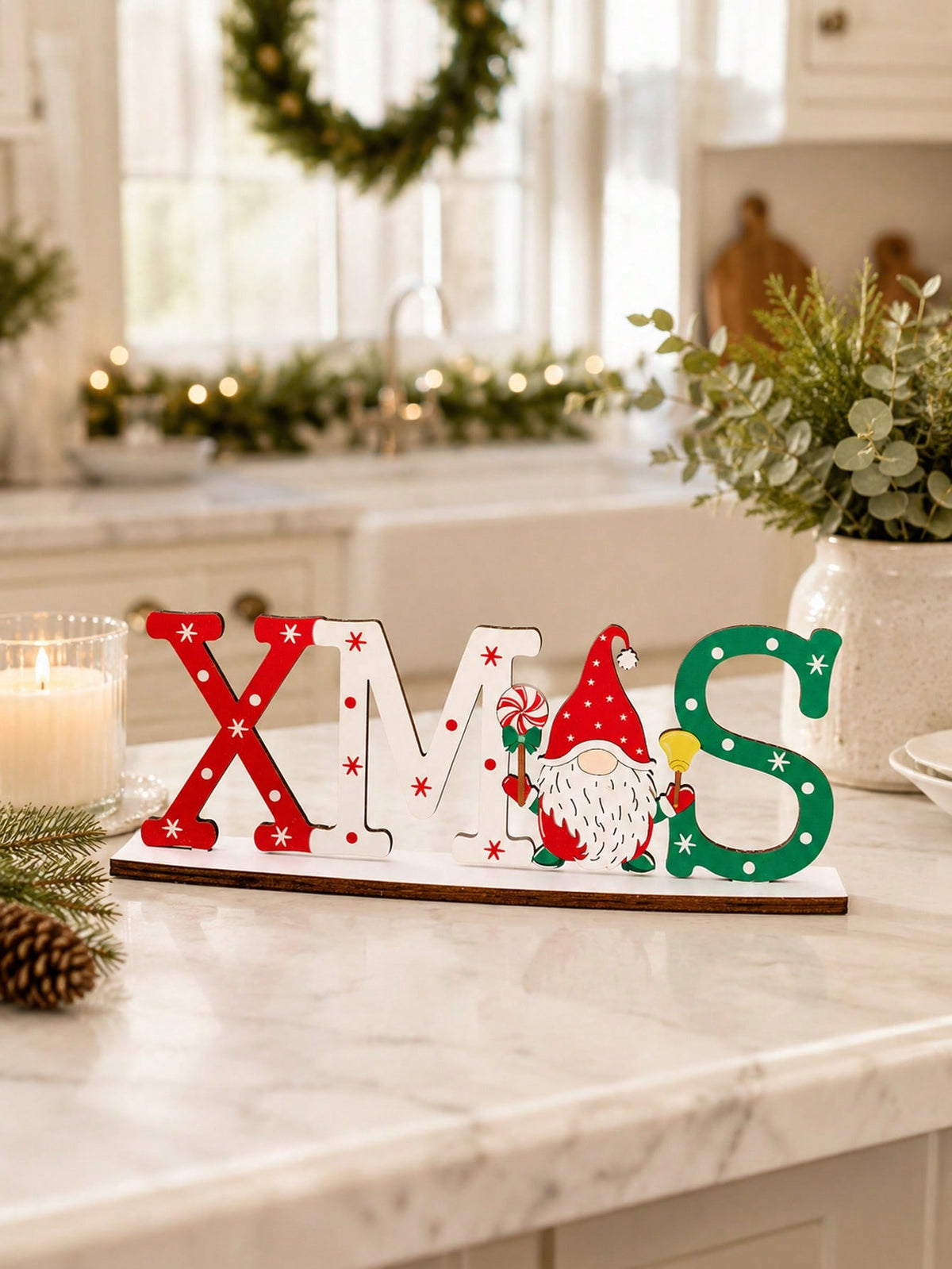 Christmas letter tabletop sign - photo 4