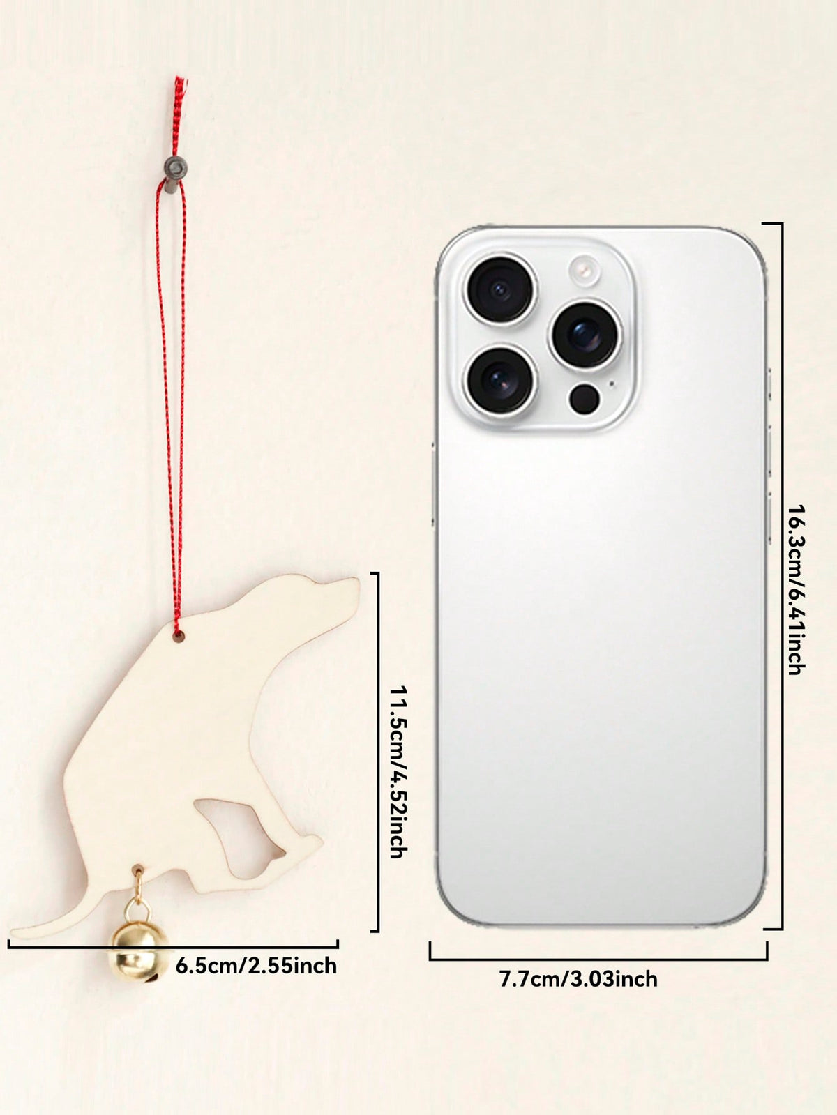 dog silhouette Christmas ornament - photo 4
