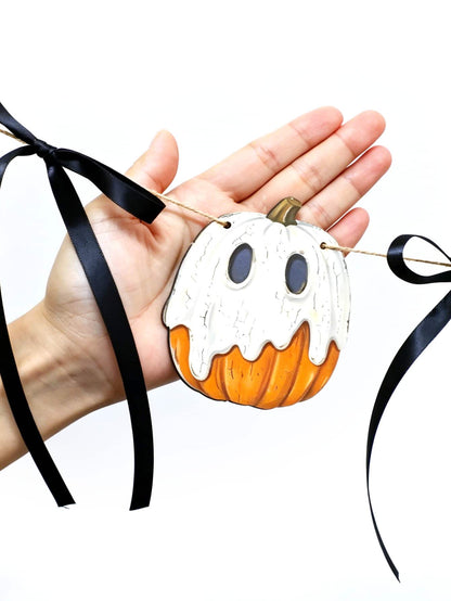 ghost owl skull Halloween garland - photo 3