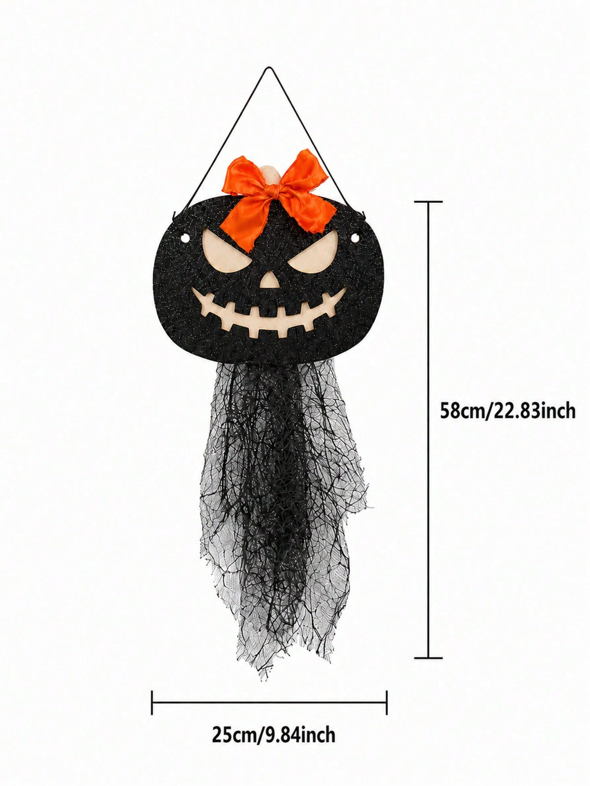 jack-o-lantern door hanger - photo 3