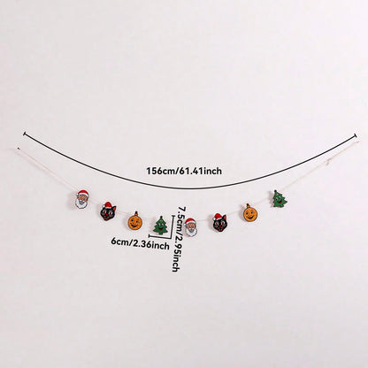 black cat Christmas garland - photo 4