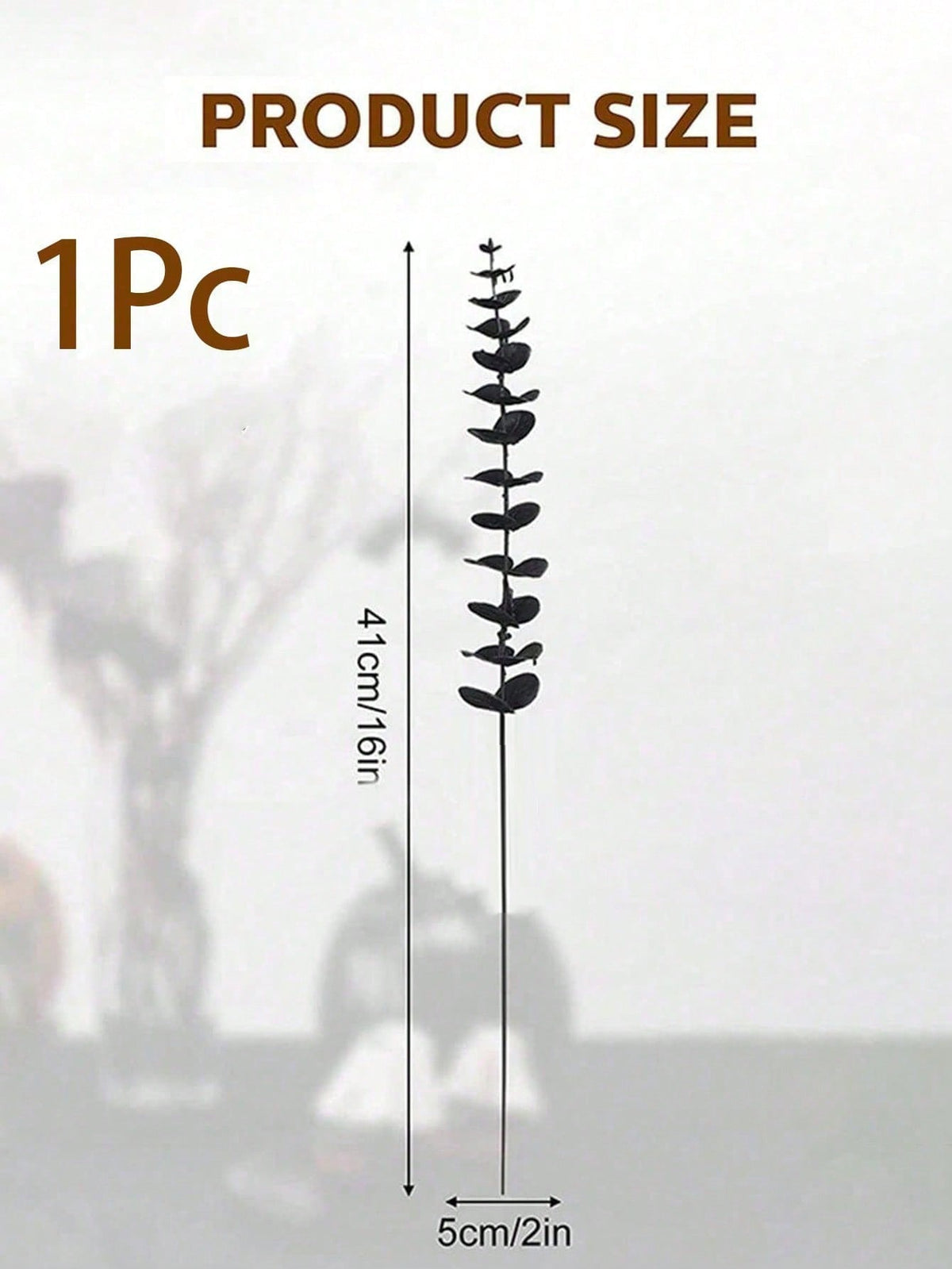 black artificial flower stems - photo 4