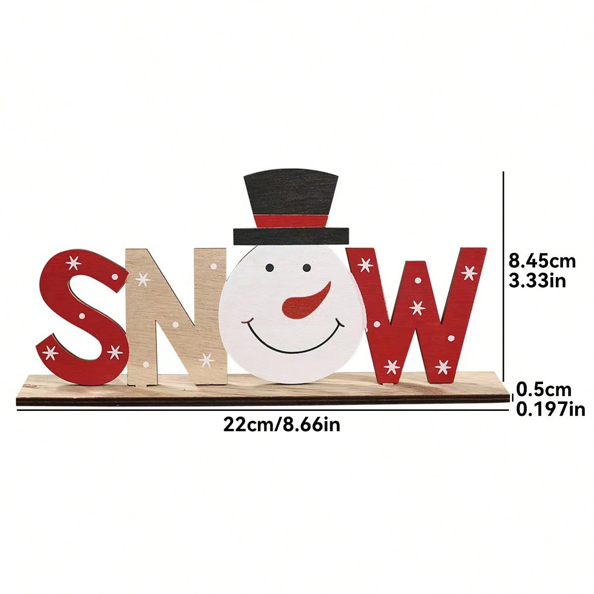 snowman letter tabletop sign - photo 4