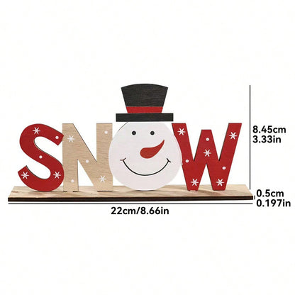 snowman letter tabletop sign - photo 4