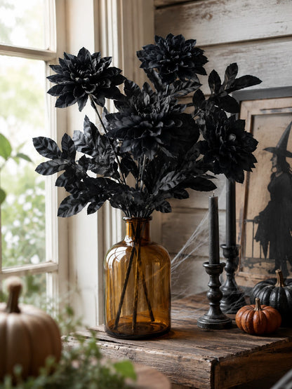 black dahlia artificial flower - photo 4