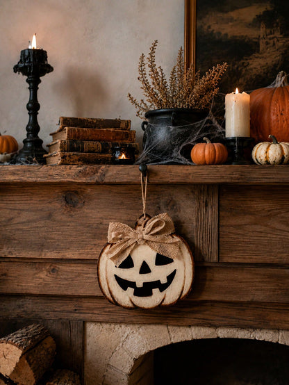 jack-o-lantern hanging sign - photo 3