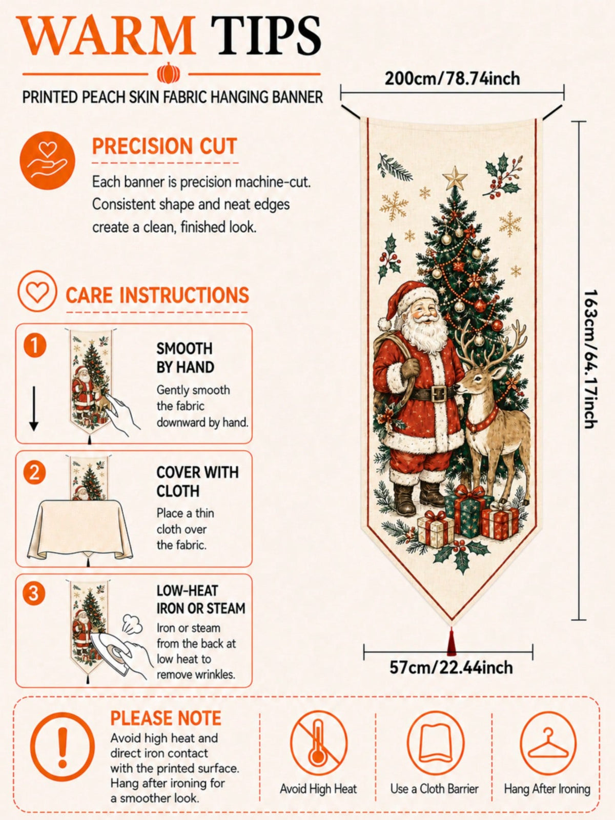 vintage Santa Christmas door banner - photo 4