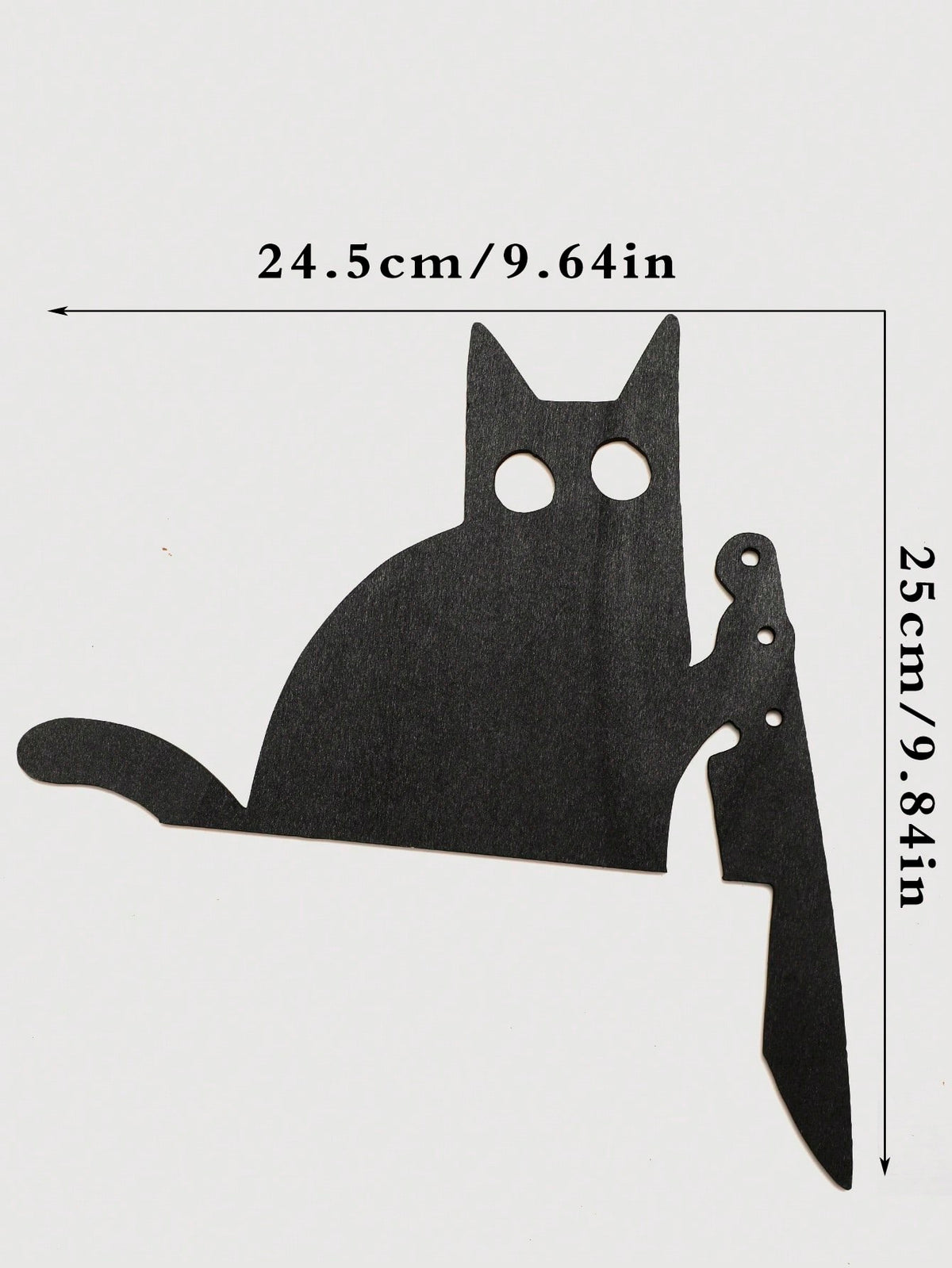 black cat knife door corner decor - photo 3