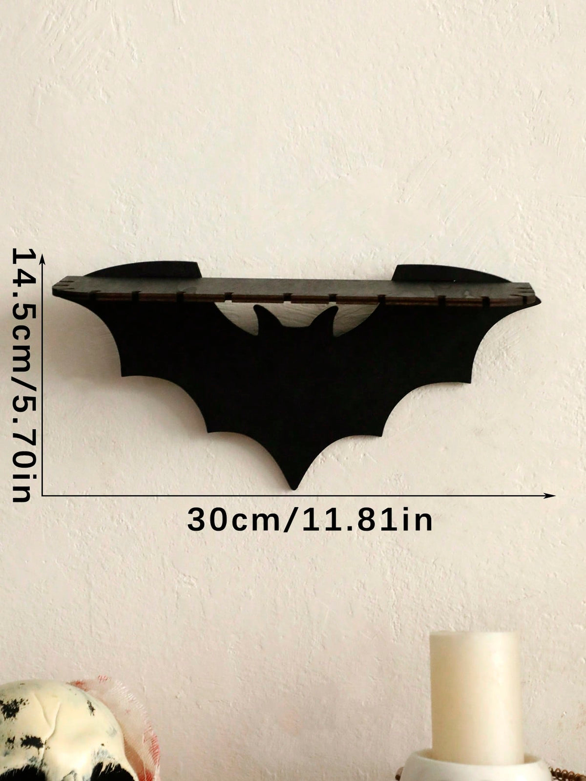 bat wing gothic wall shelf - photo 4