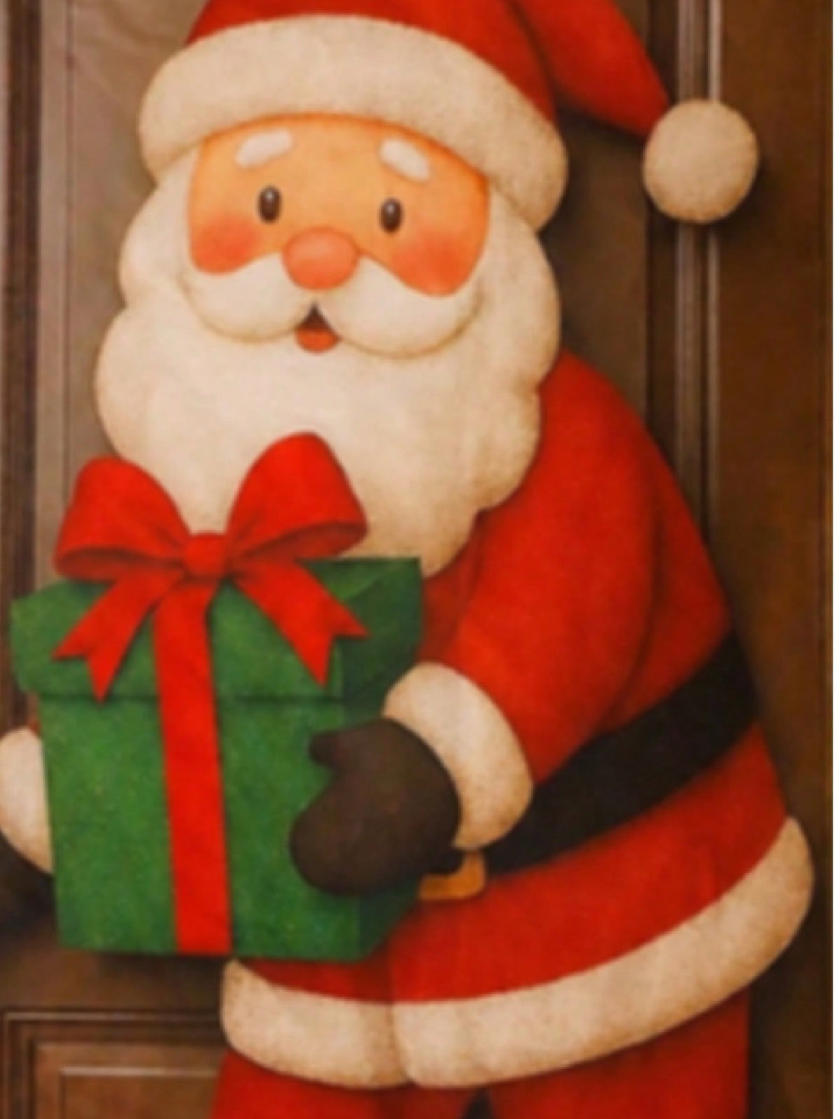 Santa Claus Christmas door banner - photo 4