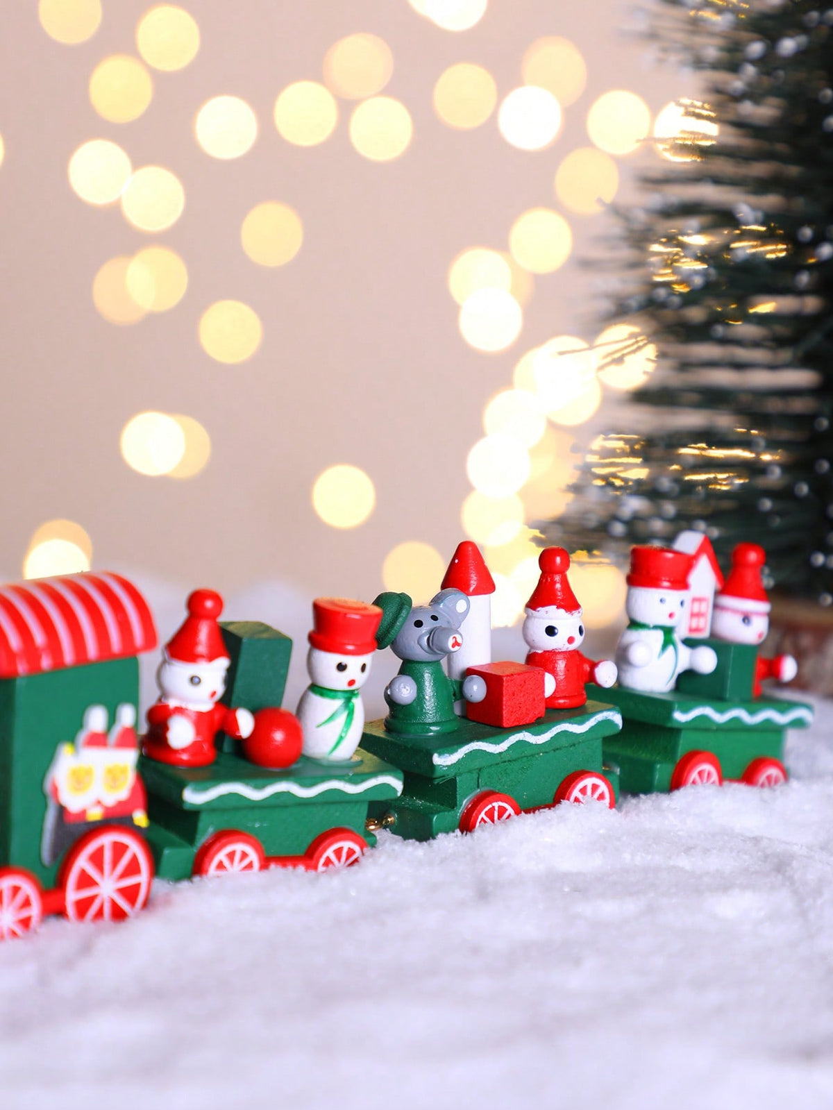 Christmas train elf snowman decor - photo 4