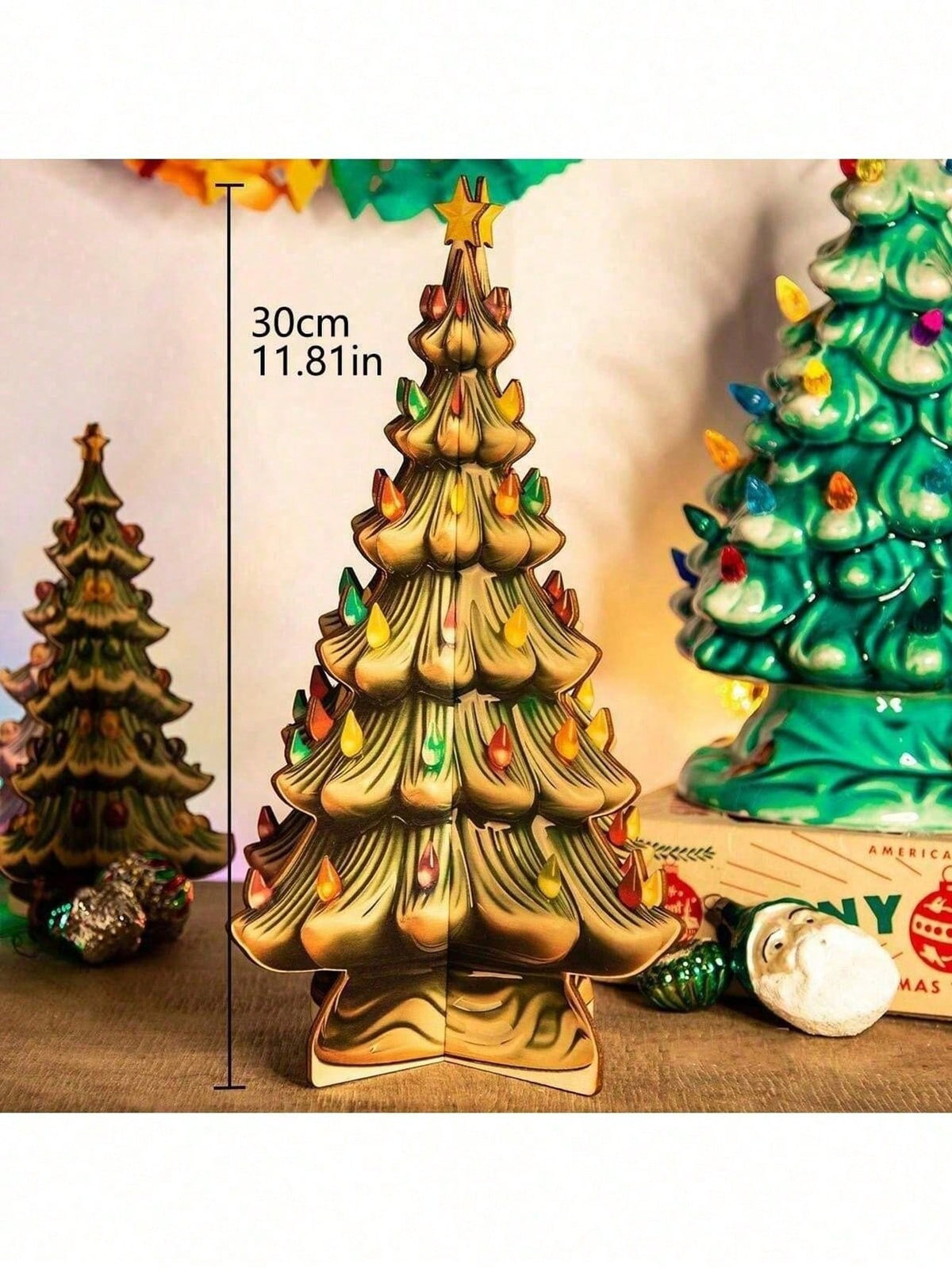 vintage ceramic look Christmas tree - photo 4
