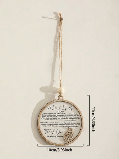 elephant friendship Christmas ornament - photo 4