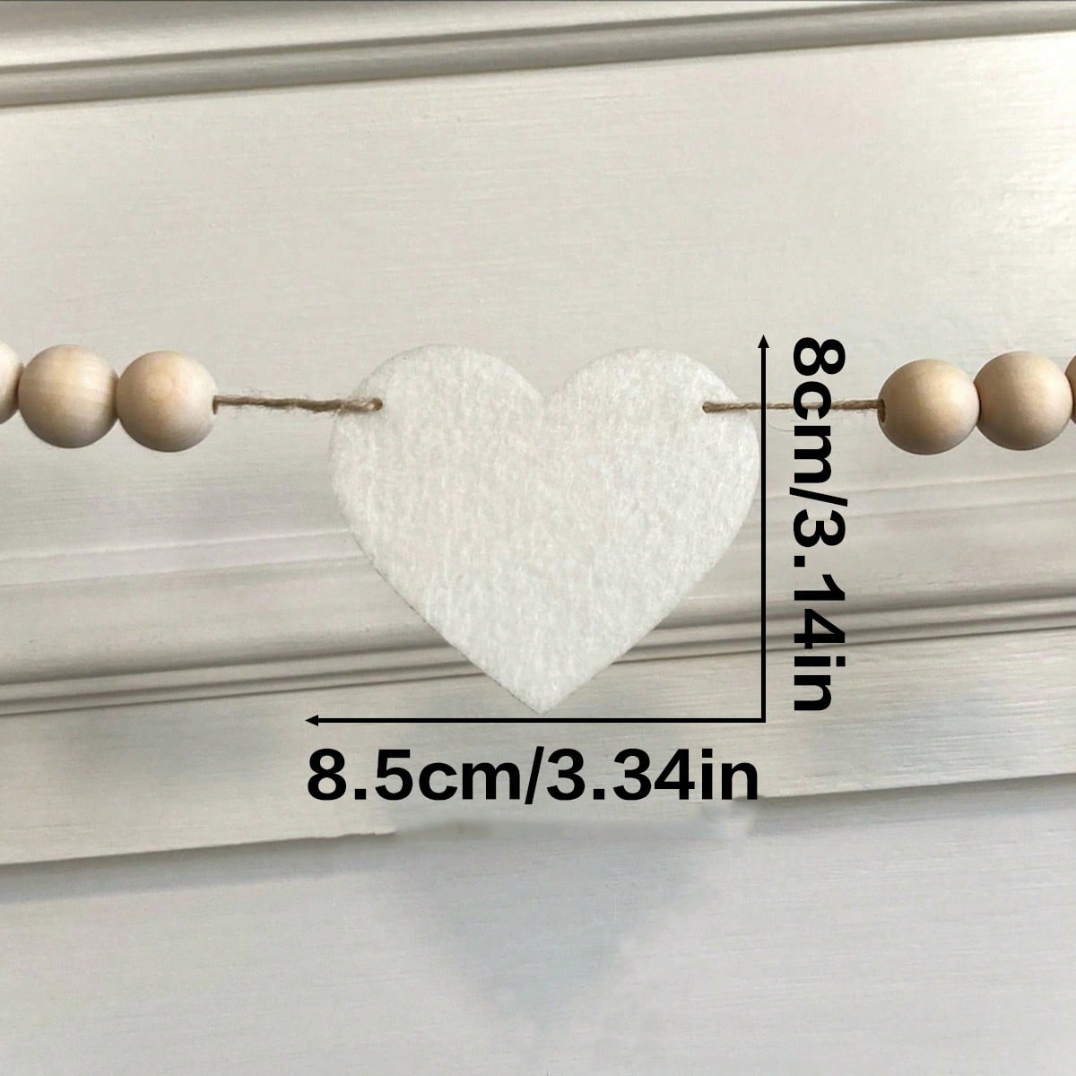white felt heart garland - photo 4