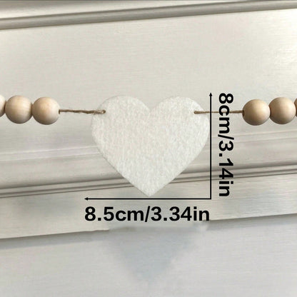 white felt heart garland - photo 4