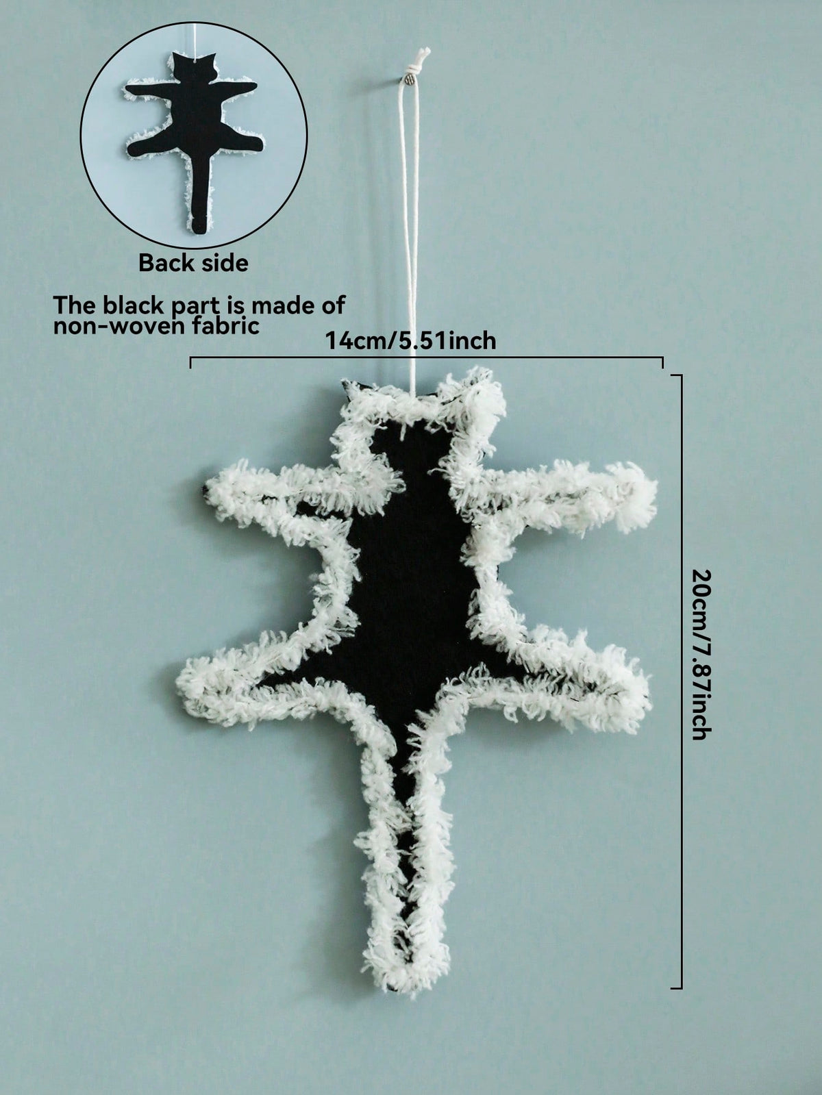 fluffy black cat ornament - photo 4
