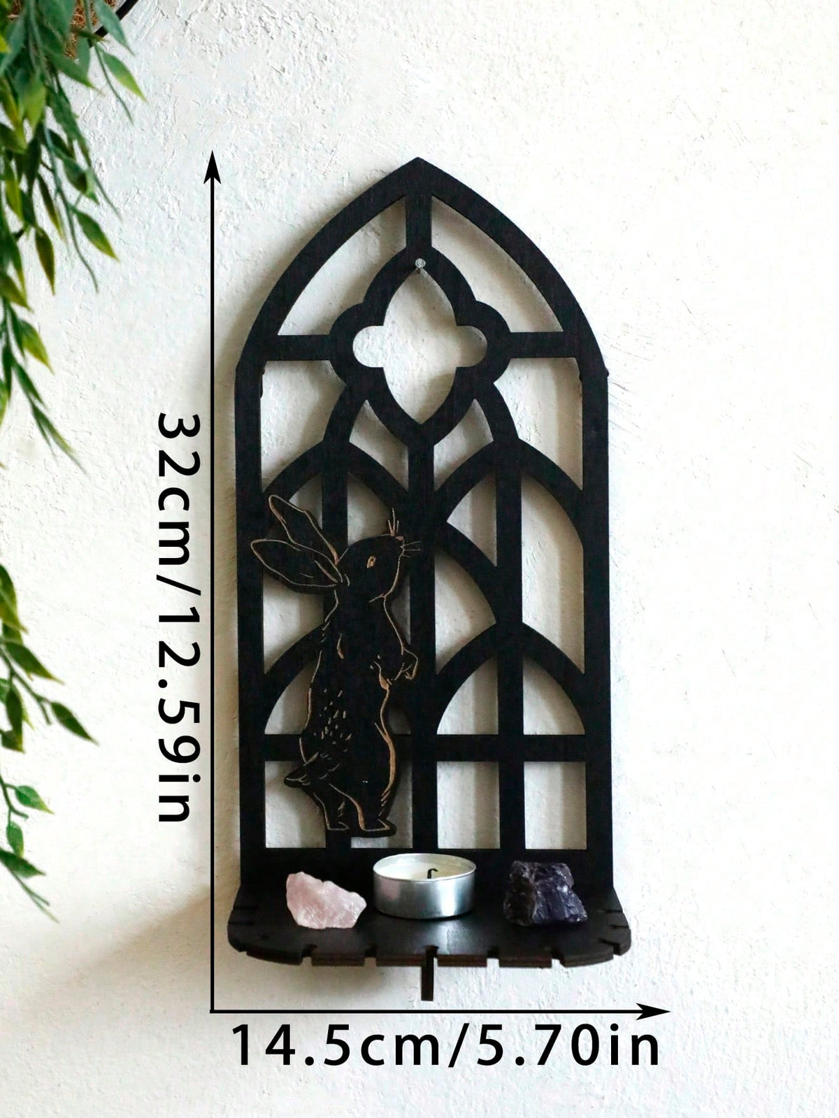 gothic window crystal wall shelf - photo 4