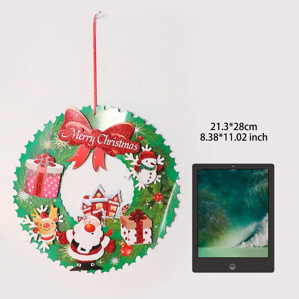 Merry Christmas wreath hanging sign - photo 4