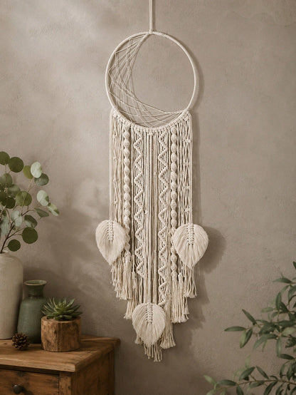crescent moon macrame dream catcher - photo 4