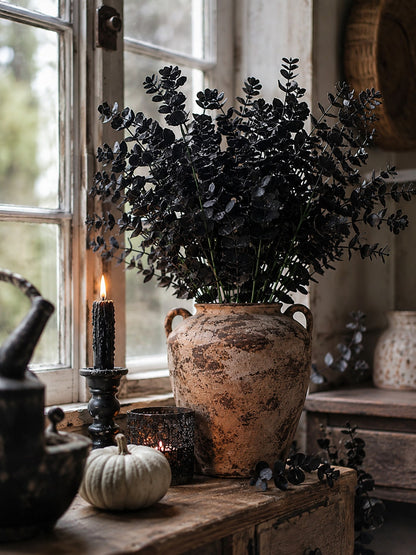 black artificial greenery Halloween - photo 4
