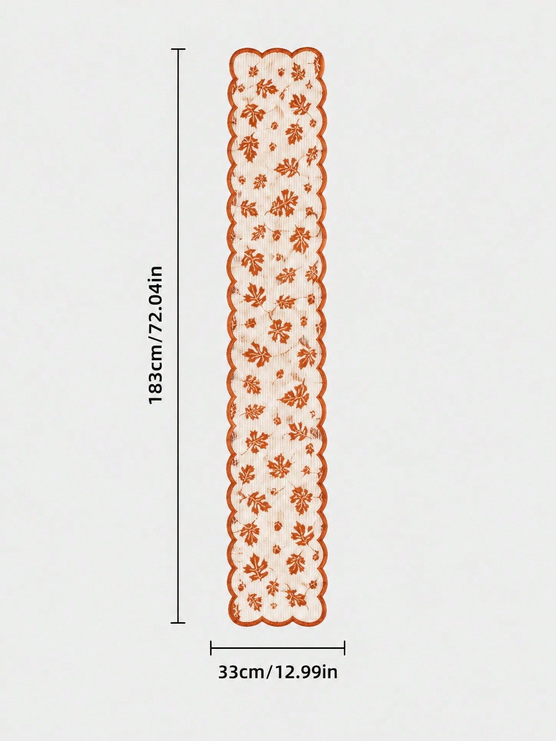 maple leaf lace table runner - photo 3