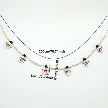 felt snowman garland - photo 4