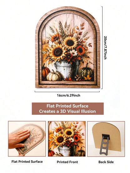 sunflower pumpkin arch sign - photo 3