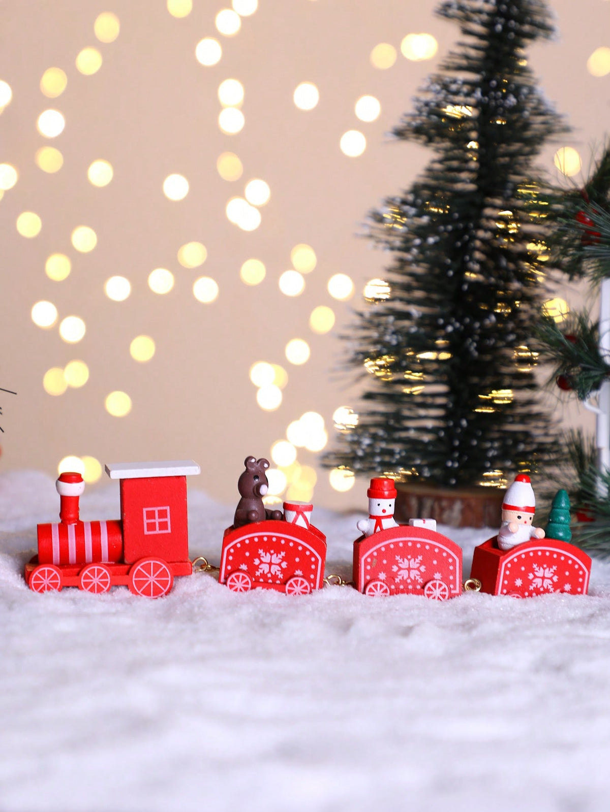 mini red Christmas train - photo 3