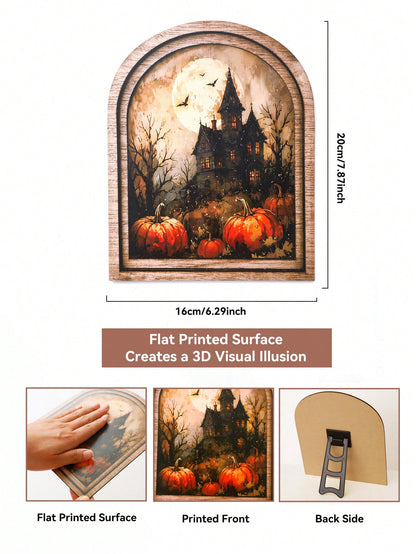 haunted house arch tabletop sign - photo 4