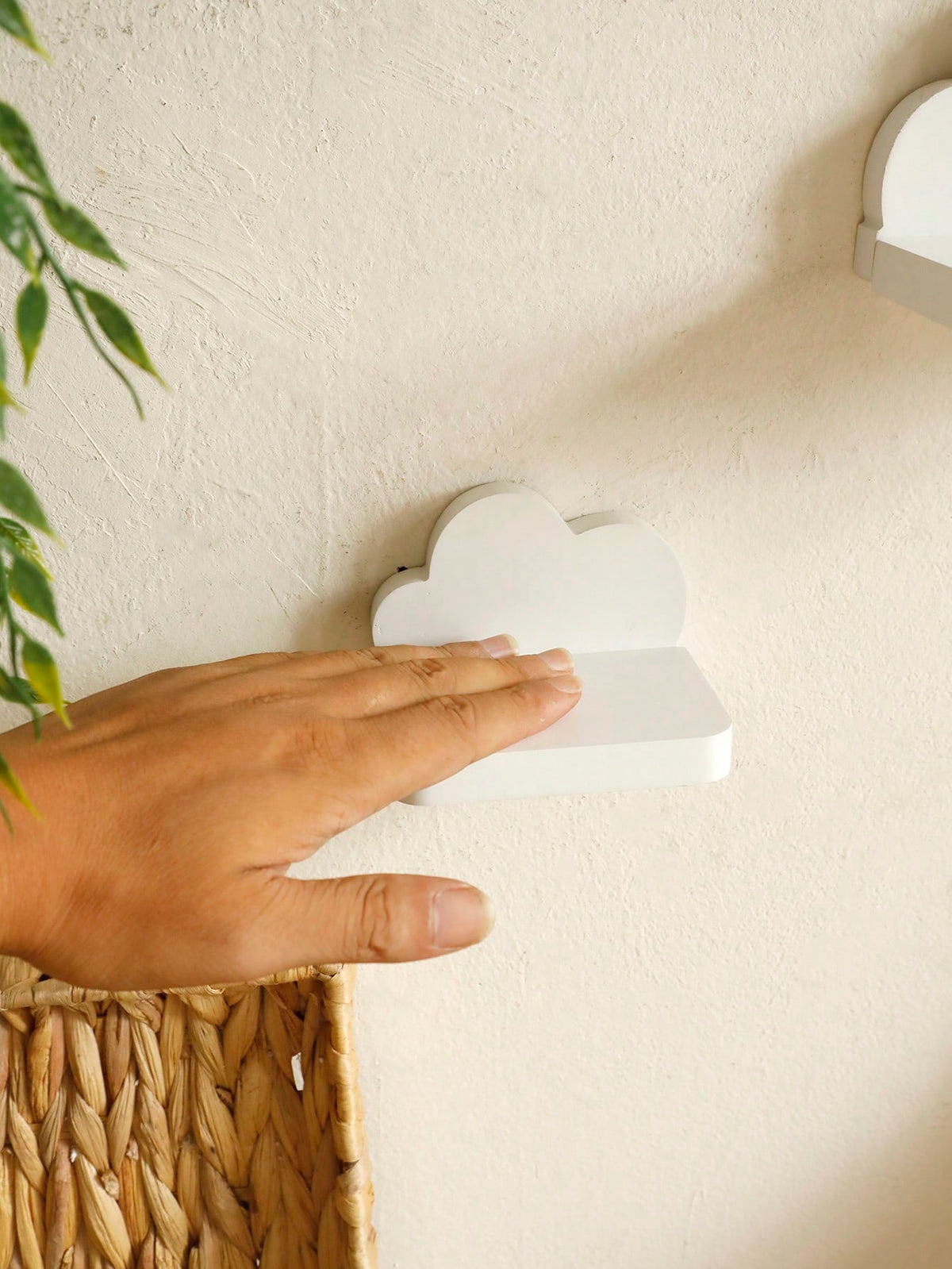white cloud floating wall shelf - photo 3