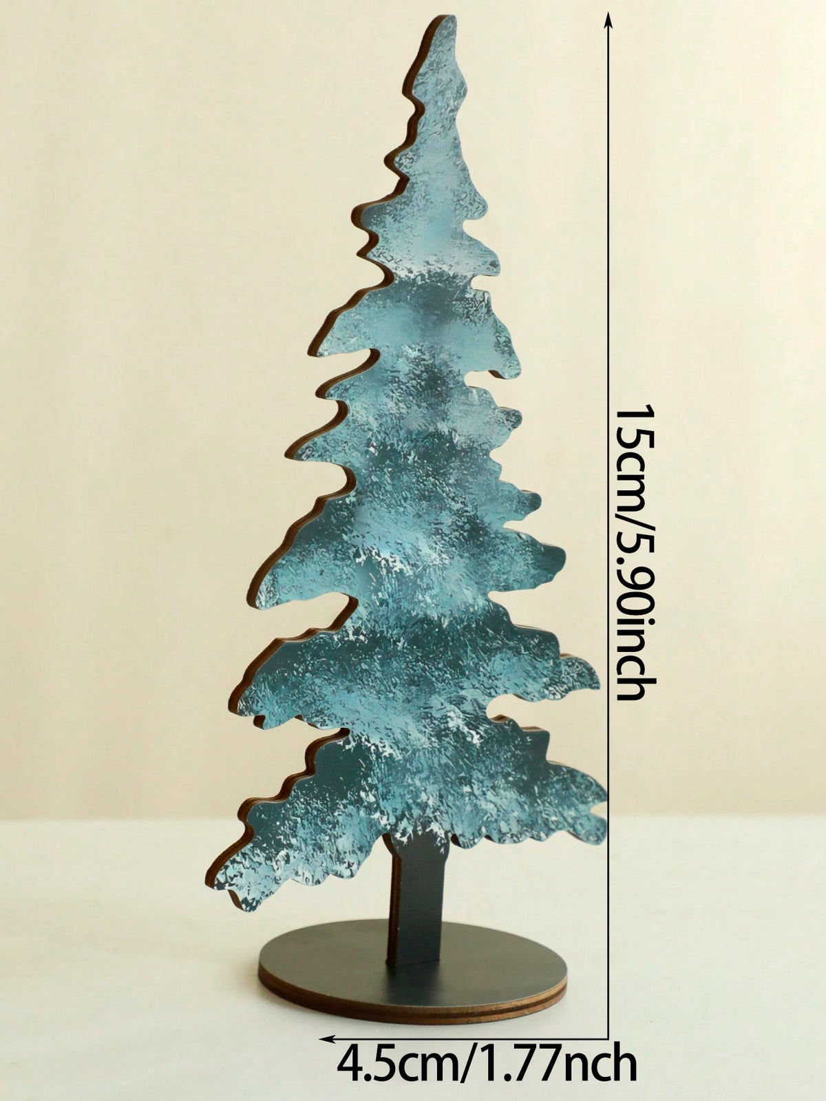 frosted blue pine tree tabletop - photo 4