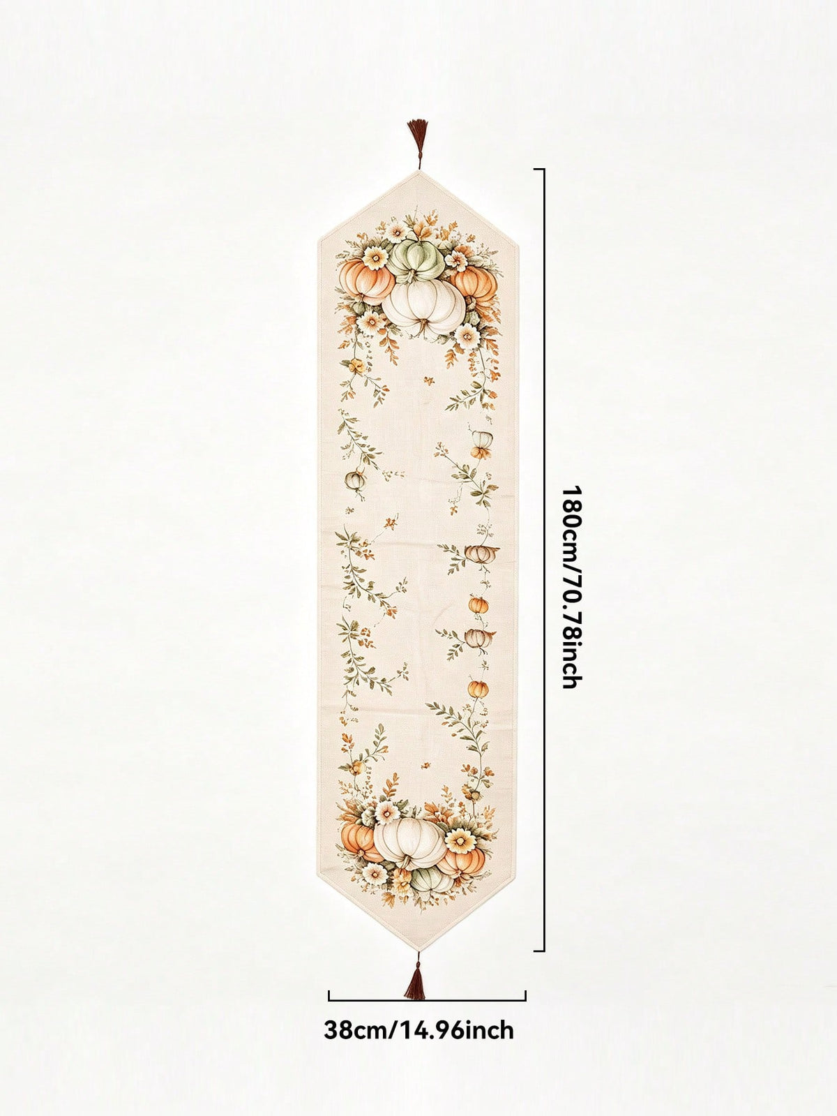 pumpkin wildflower table runner - photo 4
