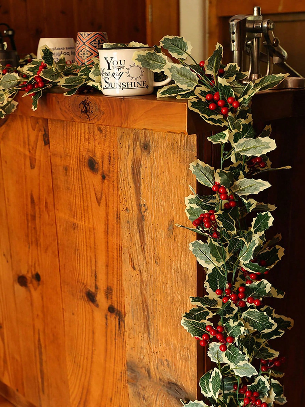 holly berry Christmas garland - photo 3