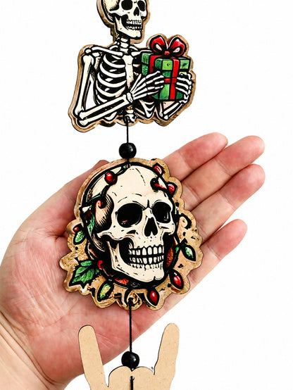 creepy Christmas skull hanging decor - photo 5