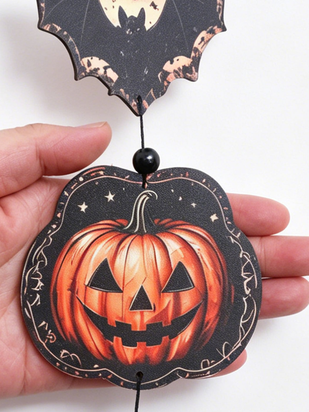 black cat ghost coffin hanging decor - photo 5