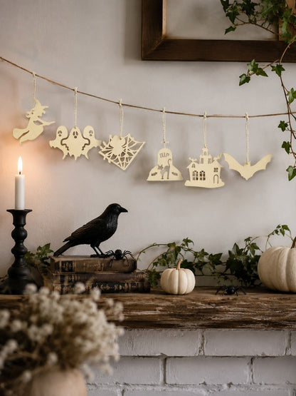 ghost skull coffin Halloween garland - photo 5