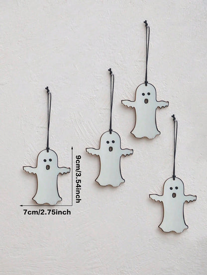 Happy Halloween moon banner ghost set - photo 5