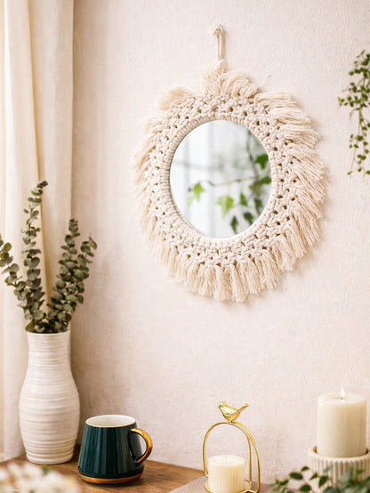boho macrame round wall decor - photo 4