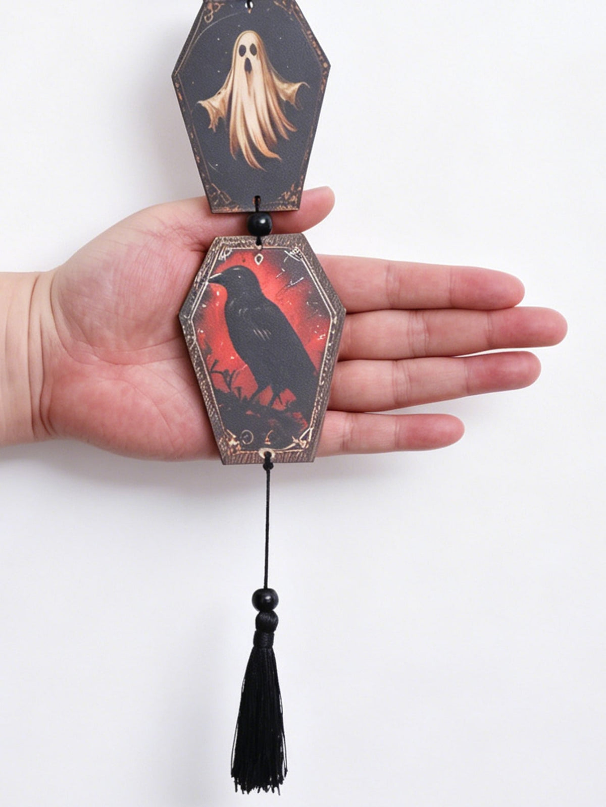 gothic skull coffin hanging decor - photo 4