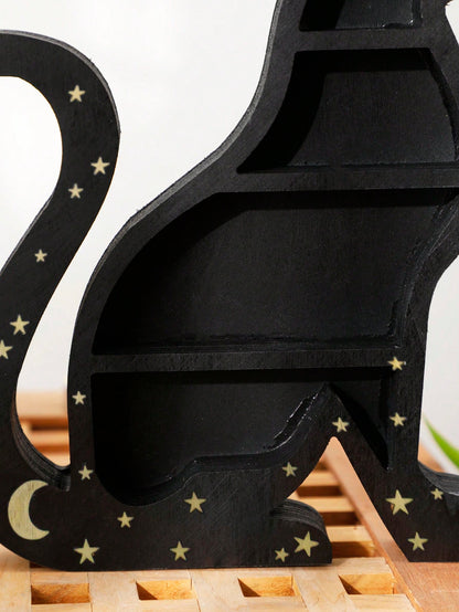 black cat crystal display shelf - photo 4