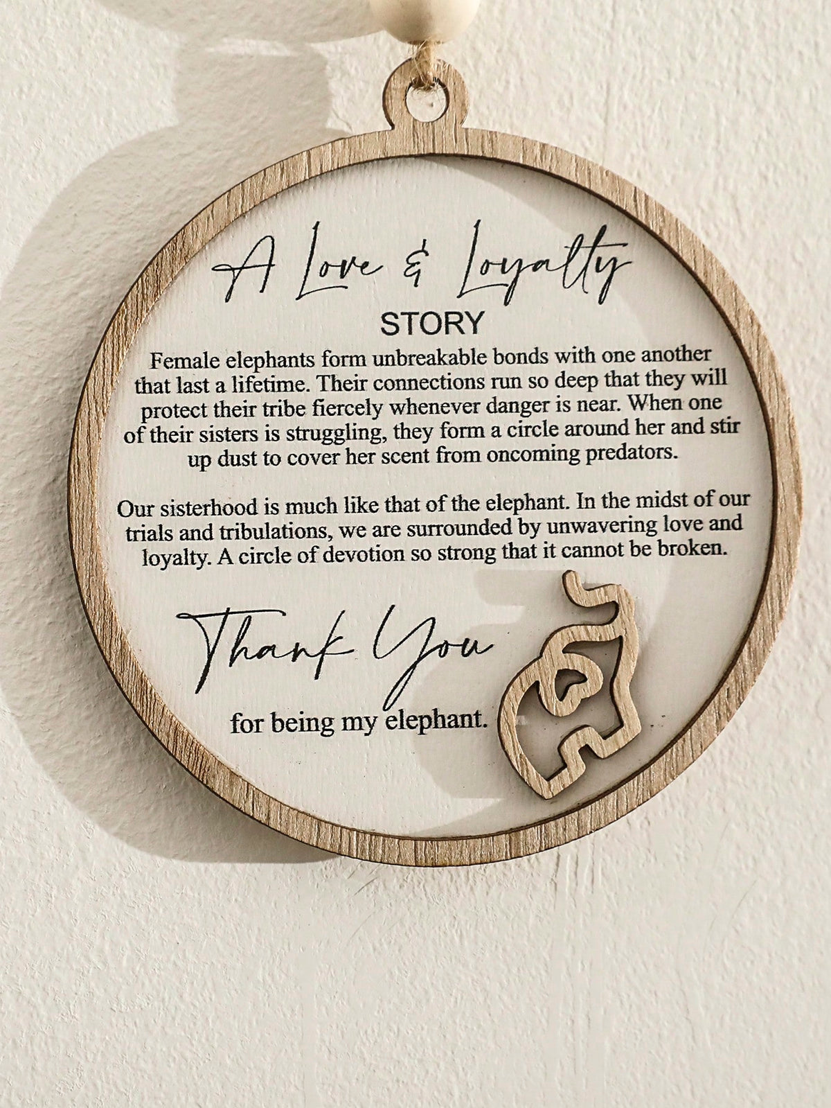 elephant friendship Christmas ornament - photo 5