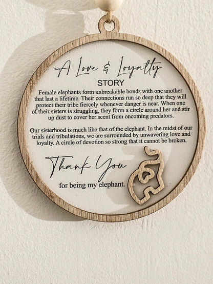 elephant friendship Christmas ornament - photo 5