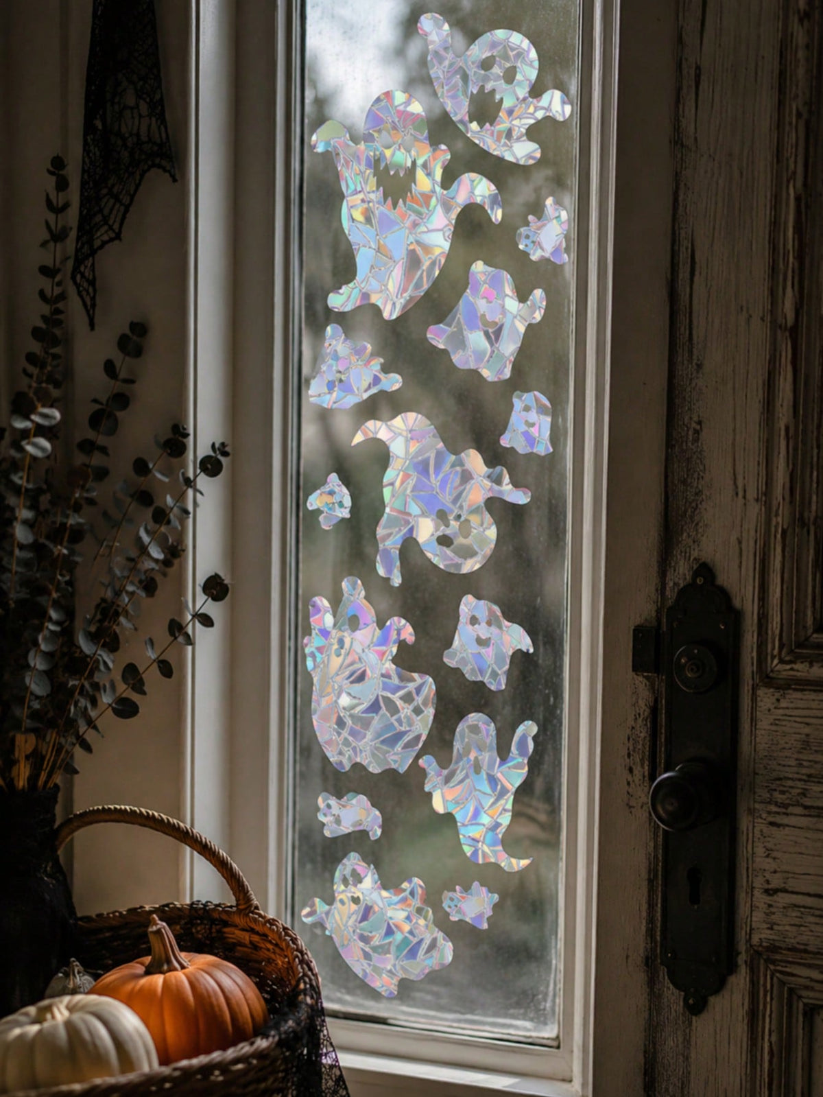 holographic Halloween window stickers - photo 5